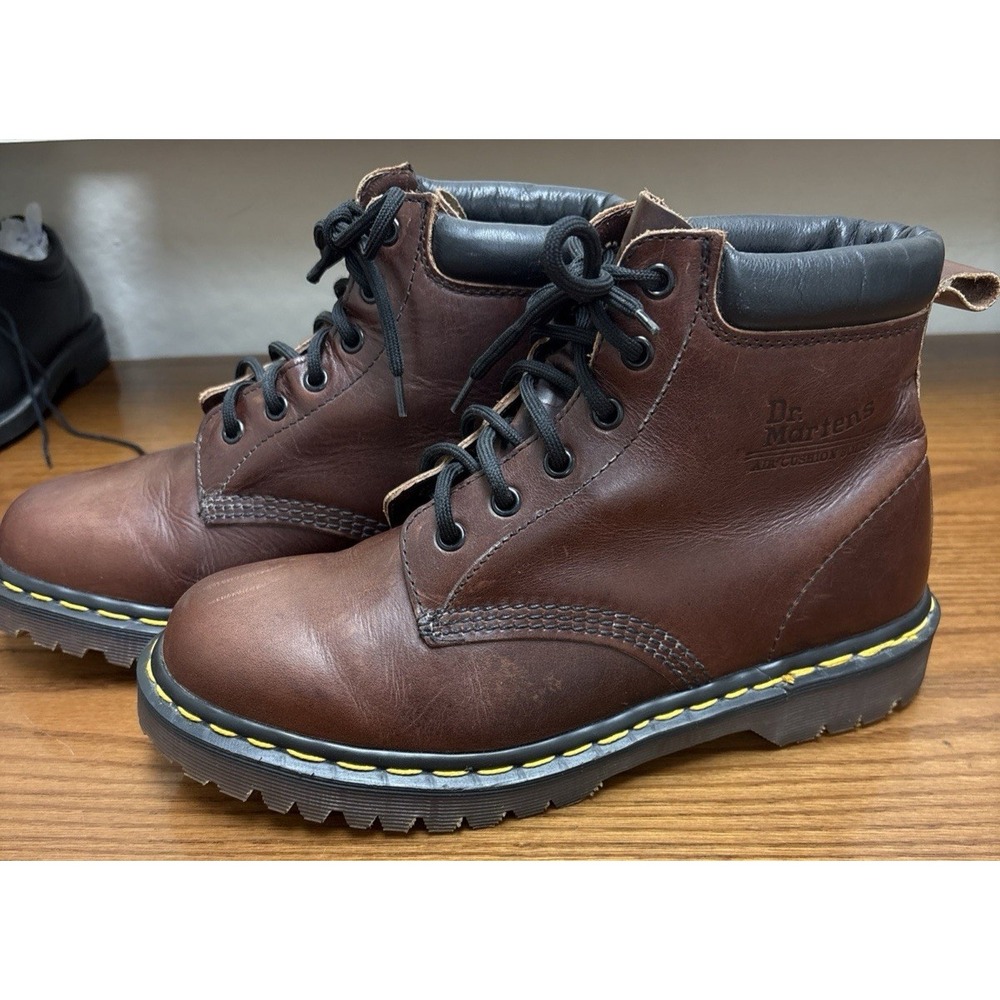 Dr. Martens Brown Leather Ankle Boots Made in England Womens Size 8